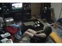 My mother is fingering while viewing porn on a hidden camera.